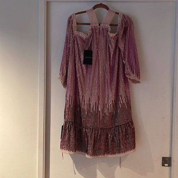 Needle and Thread pink ombré sequence dress - Picture 2 of 11